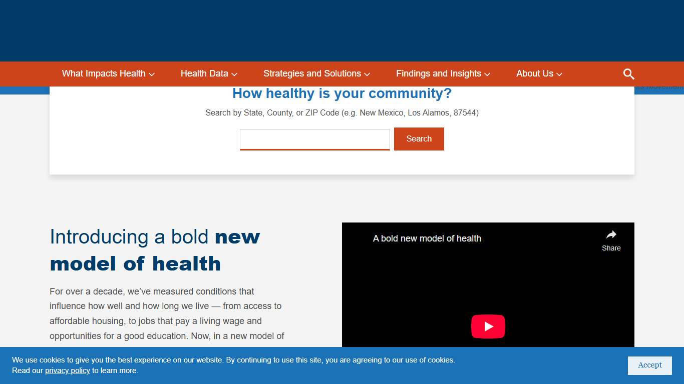 County Health Rankings & Roadmaps